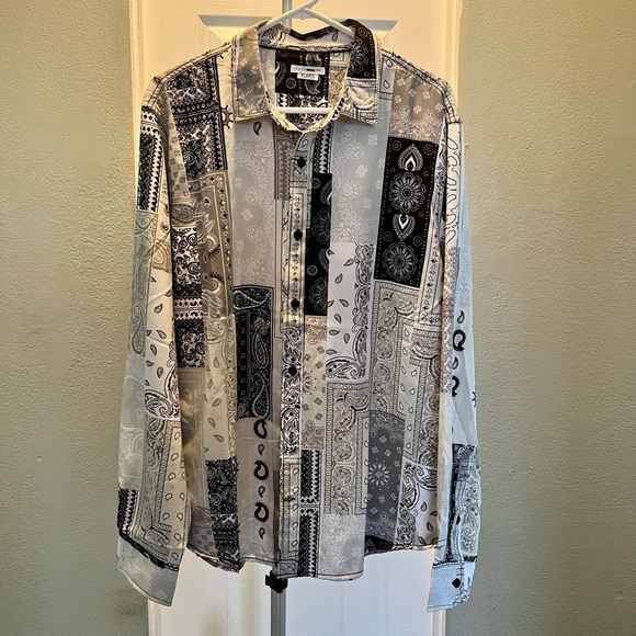 Fashion Nova handkerchief shirt XL - Picture 1 of 2